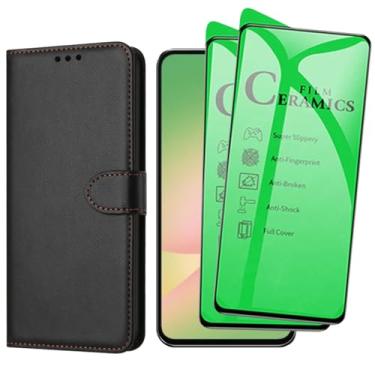 Imagem de Capa Capinha Carteira Para Galaxy A56 Capinha Flip Case + 2 Películas Cerâmica Premium