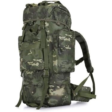 Imagem de Mochila Tática Militar 100l Multifuncional Mochila De Assalto Do Exército Para Homens E Mulheres, Mochila De Grande Capacidade Para Trekking Caminhadas Viagens Acampamento Montanhismo, A