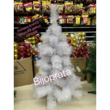 Imagem de Árvore De Natal verde / branca Pinheiro cheio 0.60m/0.90m - bijoprata,