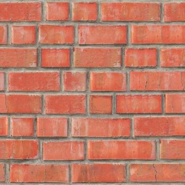 Imagem de Papel De Parede Adesivo Sala Tijolinho Vermelho 3m