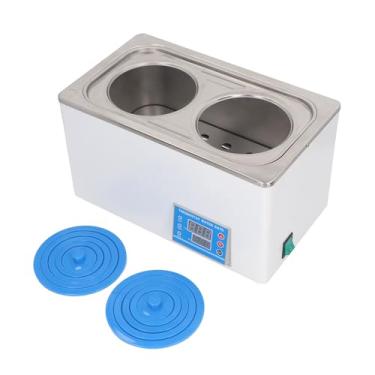 Imagem de Luqeeg 7L Banho de água Termoestática Digital, Aquecedor de Banho de água de Laboratório Constante Com Timer de Exibição de LED Duplo e 2 Aberturas para Experimento Biológico (Plugue UE 220V)