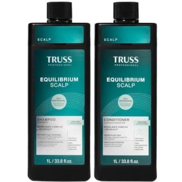 Imagem de Equilibrium Scalp Shampoo e Condicionador Kit Truss Refil de 1L - Hidratação e Proteção Pofissional