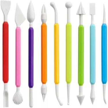 Imagem de Kit 8 Estecas Profissionais para Modelagem, Escultura e Detalhamento – Ideal para Biscuit, Argila, Cerâmica, Massinha, Porcelana Fria e Trabalhos de Artesanato em Geral