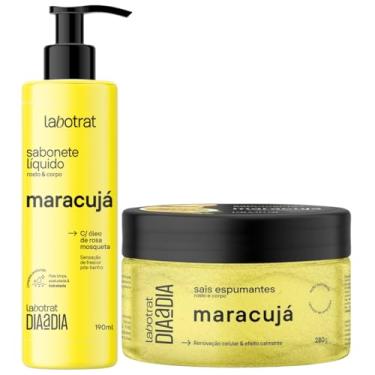 Imagem de Kit Sabonete Liquido + Sais Corpo E Rosto Labotrat Dia A Dia Cheiro De Fruta Maracuja 190ml