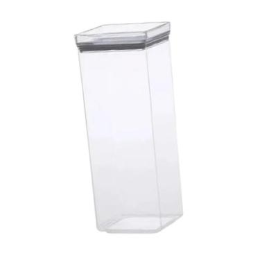 Imagem de Pote Hermético Acrílico Quadrado Lumini Empilhável 2200ml - Paramount