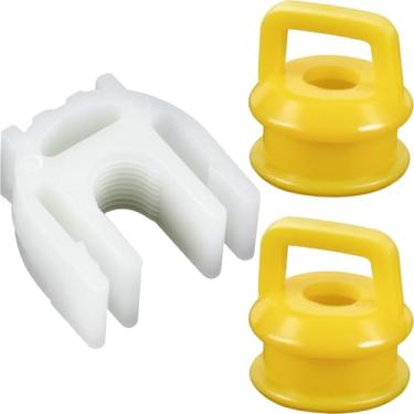 Imagem de Alpinleux Bucha de cabo de câmbio de 3 peças, bucha de câmbio, bucha de ligação de câmbio, kit de reparo de bucha de cabo de mudança para Chevy para Silverado 1500 2500 3500 4.3L 5.3L 6.0L 6.2L 6.6L