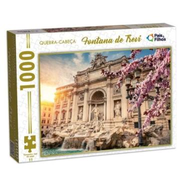 Imagem de Quebra cabeça Fontana Di Trevi 1000 peças - Puzzle QC Pais e filhos