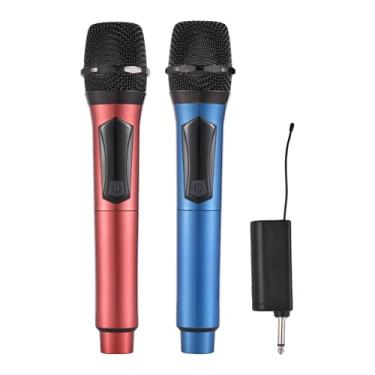 Imagem de de microfone sem fio profissional com microfone de mão UHF Anti Howling Digital Tela Digital Screen Para casa de discurso de discurso da igreja de karaokê em casa cantando