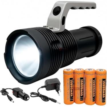 Imagem de Lanterna Farolete de mão 98000w Longo Alcance Recarregável