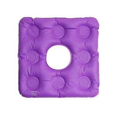 Imagem de Almofada Ortopédica Gel Quadrada Com Orifício Anti Escaras Aquasonus -