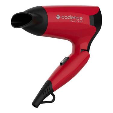 Imagem de Secador De Cabelos Viagem Cadence Rouge Style Sec185 Cor Vermelho/pret
