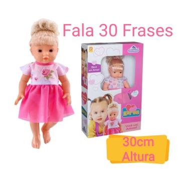 Imagem de Boneca Karen 34 Cm Fala 30 Frases Infantil Menina Adijomar - Adijomar 