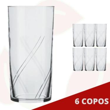 Imagem de 6 Copo de Vidro Brisa 300ML Nadir Transparente Suco Água - NADIR FIGUE