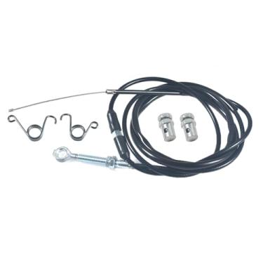 Imagem de BUHNSS Cabo de acelerador de kart VM22 VM24 PZ27 de 75 polegadas - extremidade reta com molas de pedal de retorno de freio e parada de cabo