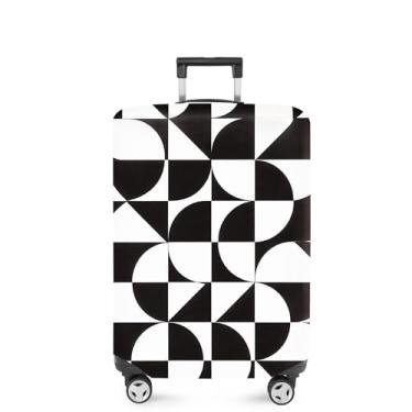 Imagem de ANNA QUEEN Capa de mala, protetor de mala, capa de viagem para bagagem de 45 a 81 cm, acessórios de viagem de elastano extensível e lavável, #22, M(fits 24-26Inch suitcase)