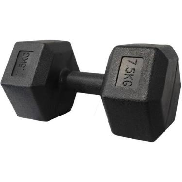 Imagem de Halter Dumbbell Pvc Sextavado - 7.5Kg - Rinoforce