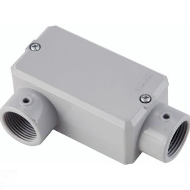 Imagem de Condulete Fixo Tipo "lr" 1.1/2" Tramontina Com Tampa / Com Rosca / Com Pintura Tramontina