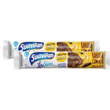 Imagem de Kit 2 Barrinha de Fruta SuaviPan Banana com Açaí 20g