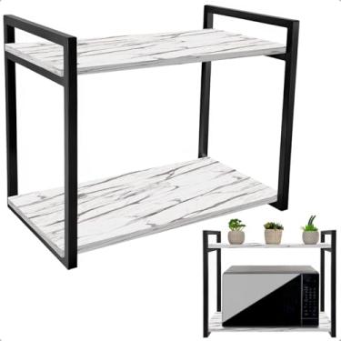 Imagem de Prateleira para Micro-ondas Suporte Nicho para Cozinha Spen (Preto/Vulcano)