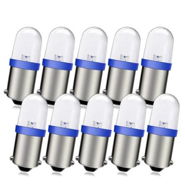 Imagem de Ruiandsion 10 lâmpadas de LED BA9S azuis 12V 1895 1891 53 57 lâmpadas LED 47830 64111 3893 lâmpadas de LED para interior de carro, placa de carro e porta-luvas