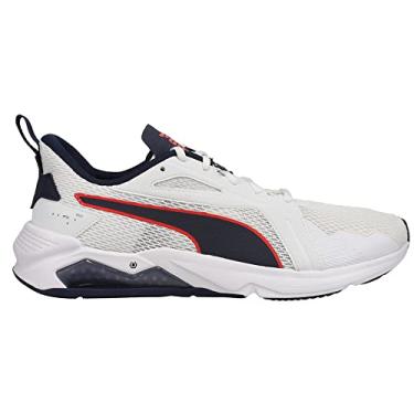 Imagem de PUMA Tênis masculino Lqdcell Method, corrida e trem, Puma branco-peacoat-poppy vermelho, 14
