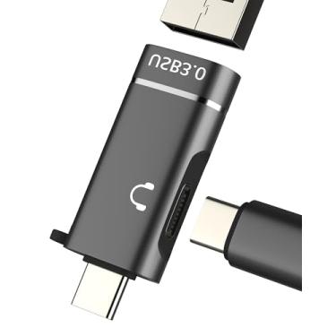 Imagem de Divisor USB C para iPhone 16 15 Pro Max (2 em 1) Cabo adaptador OTG para fone de ouvido macho Apple cabo de carro MacBook Air acessório, adaptador Thunderbolt dongle USB-a 3.0 fêmea conversor de