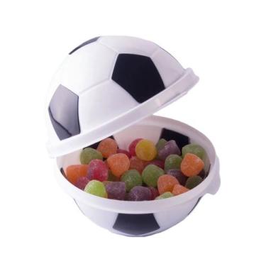 Imagem de Porta Mix Bola De Futebol Pote De Doce P/ Festa - Plasútil