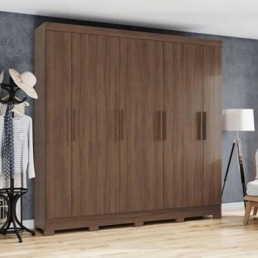 Imagem de Guarda-Roupa Casal 8 Portas 4 Gavetas B51 Briz Henn Roupeiro