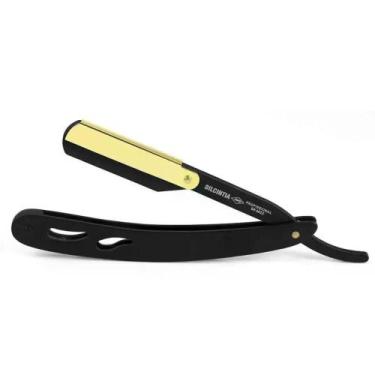 Imagem de Navalhete Preto C/Clip Dourado Dilcintia