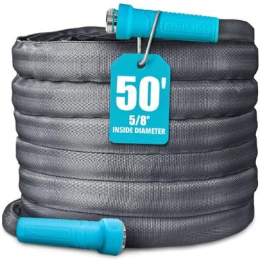 Imagem de Aqua Joe Mangueira de fibra AJFJH50-58-MAX 1,5 m x 1,5 m com encaixes de alumínio, acop...