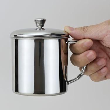 Imagem de EIKS Canecas de café de 500 ml com tampas e balança para servir café, bebida em casa, acampamento, piquenique