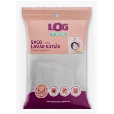 Imagem de Saco Para Lavar Sutiã Log 22x16cm Branco Ordene