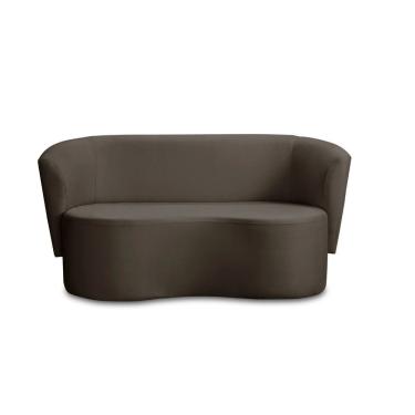 Imagem de Sofá Orgânico Curvo Living 2 Lugares 160 Star Confort Cacau