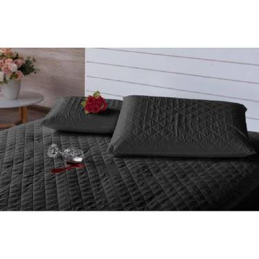 Imagem de Capa Para Colchão Impermeável Matelada Casal Padrão Preto