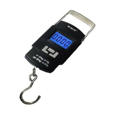 Imagem de Balança Manual Portátil Digital Até 50Kg Gancho Visor Led