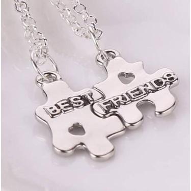 Imagem de Colar Amizade Best Friends Melhores Amigas Folheado - B33