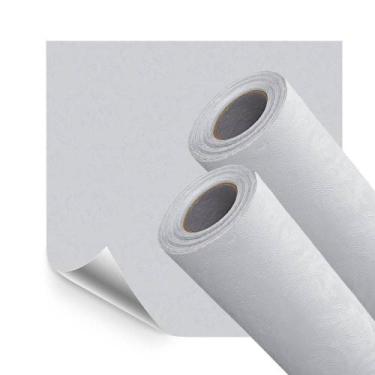 Imagem de Kit 2 Rolos Papel de Parede Adesivo Lavavel Arabesco Cinza Claro 10M -