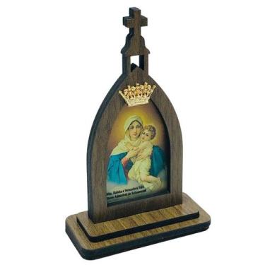 Imagem de Capela Mãe Rainha Com Coroa e Oração 10 cm - FORNECEDOR 3