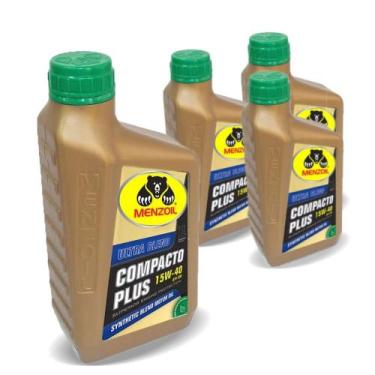 Imagem de 4 Oleos De Motor 15w40 Sm Compacto Semi Sintetico Menzoil Onix prisma 