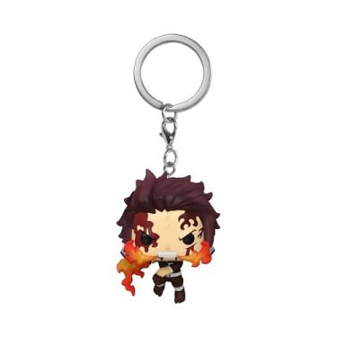 Imagem de Funko Pop! Keychain: Demon Slayer - Tanjiro Kamado - (Dancing Flash) - Mini Vinyl Figure to Collect Fantasy Keyring - Anime Fans