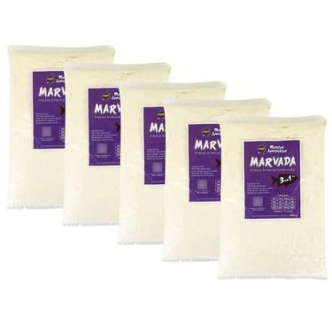Imagem de Kit com 5 Massas Japonesa Marvada Branca Turbinada 3 em 1 - 5x400 Gram