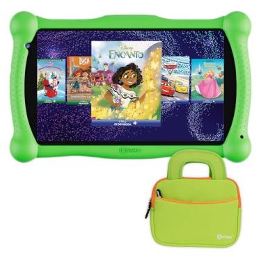 Imagem de Contixo Tablet infantil Android de 7 polegadas - Pacote de bolsa para tablet e tablet V10 para aprendizagem, tablet infantil com mais de 50 eBooks da Disney, armazenamento de 32 GB, Bluetooth, Android