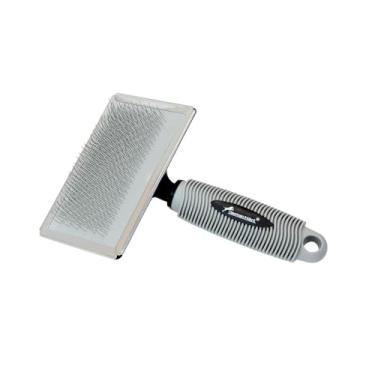 Imagem de Rasqueadeira Emborrachada G para Gatos e Cães - Pinos de Metal Suave