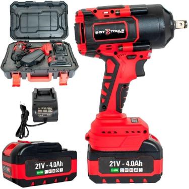 Imagem de Chave de Impacto 1/2 POL 21V com 2 Baterias Carregador Bivolt SGT-7503A SIGMA