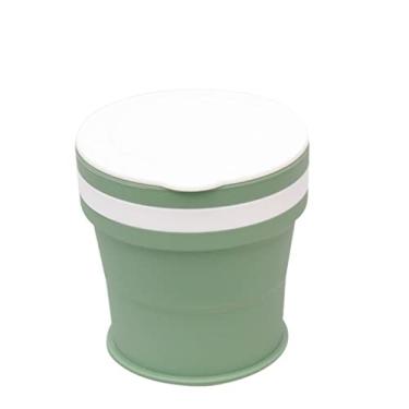 Imagem de WYUYIWH Copo de água Copos Dobráveis Copo de Água Viagem Silicone Retrátil Colorido Portátil Exterior Café Copo de Mão (Cor: Verde 1)