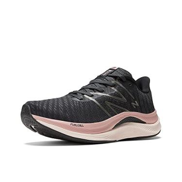 Imagem de New Balance Tênis de corrida feminino FuelCell Propel V4, Preto/quartzo rosa/lua rosa, 8
