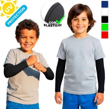 Imagem de Manguito Infantil Sport Fasty Proteção Uv Kids Com Elástico, Azul mari