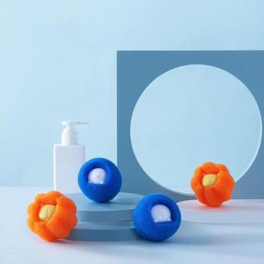 Imagem de Esponja Descontaminação Lavagem Anti Máquina Lavar Roupa Bola - Prime,