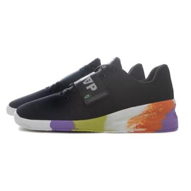 Imagem de Tênis Masculino Cross LPO PRO Treino Cadarço Tira MVP, 40, Preto, Roxo