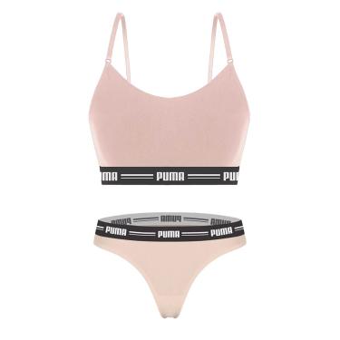 Imagem de Kit Puma Top Modal Stretch + Calcinha Fio Dental Feminino